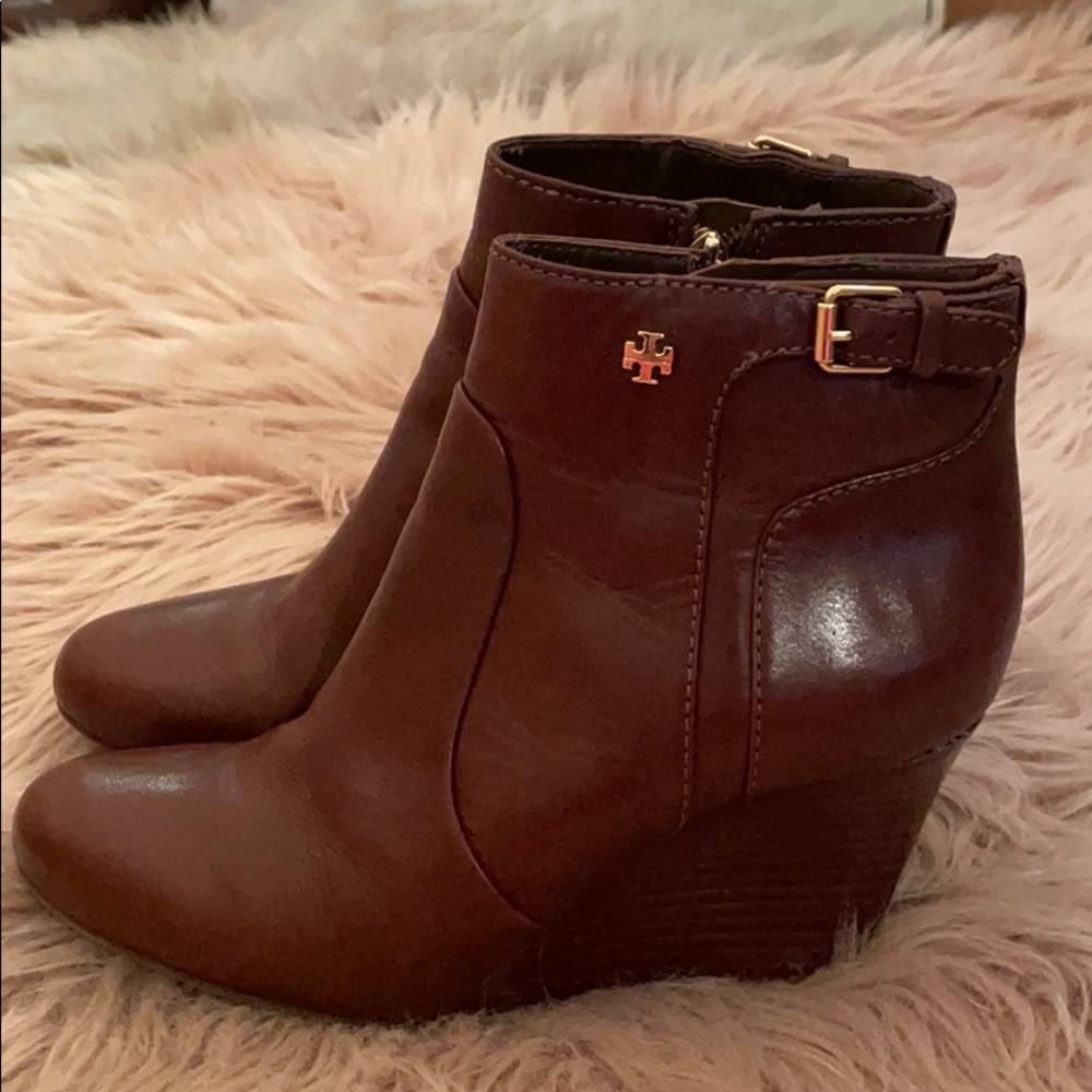 Tory Burch wedge booties